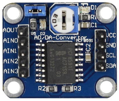 PCF8591 Analog to Digital and Digital to Analog Converter